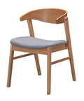 Wooden chair - Wood/Grey