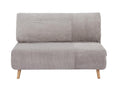 Logidoux 2-seater convertible sofa in corduroy - Light grey - Light grey