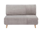 Logidoux 2-seater convertible sofa in corduroy - Light grey - Light grey
