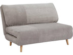 Logidoux 2-seater convertible sofa in corduroy - Light grey - Light grey