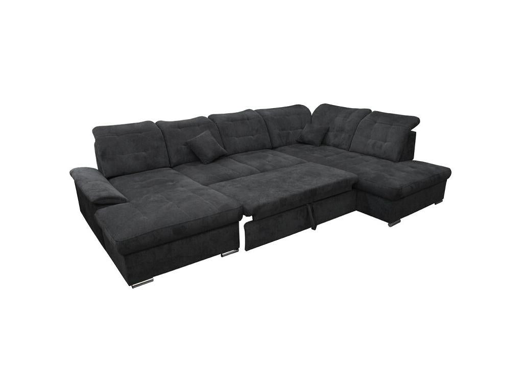 Decoepure left-hand panoramic convertible sofa - Grey